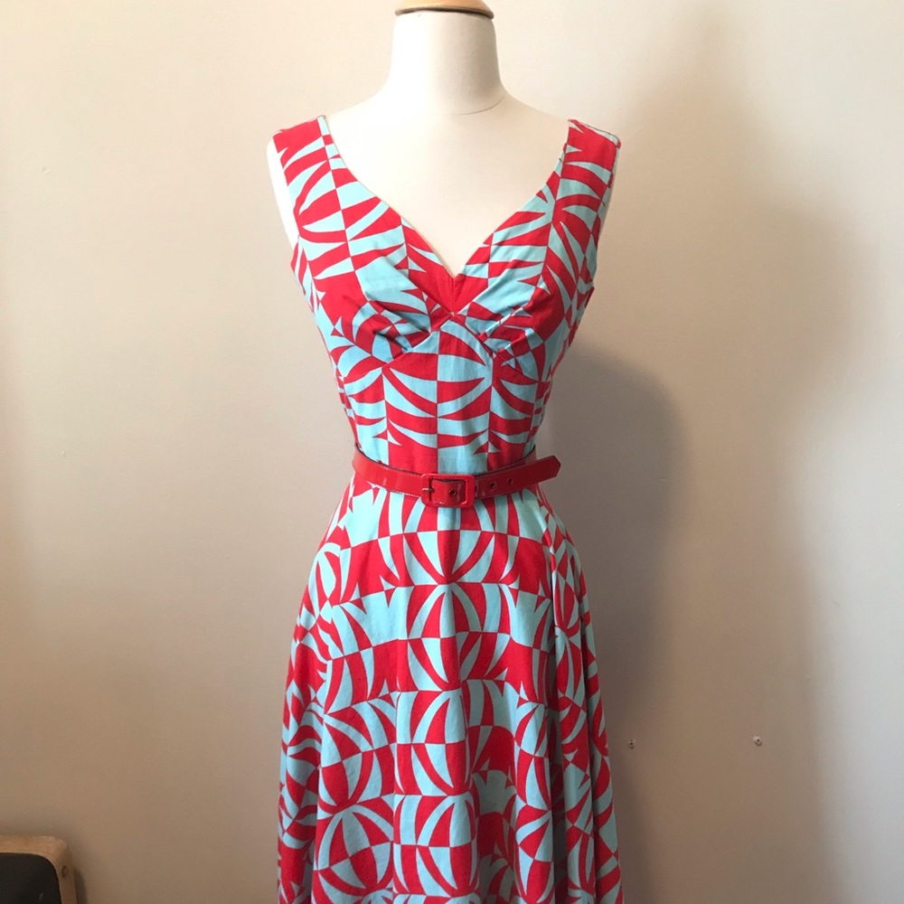 Bernie Dexter mod printed dress